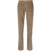 PT Torino Cropped Trousers Brown, Herr