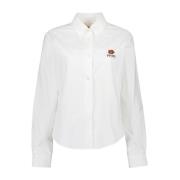 Kenzo Klassisk Skjorta med Långärmad i Enfärgad White, Dam