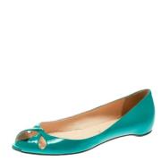 Christian Louboutin Pre-owned Pre-owned Laeder lgskor Green, Dam