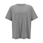 Givenchy Gråa T-shirts och Polos med Boxy Short Sleeve Fulmine Gray, H...