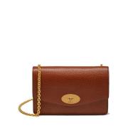 Mulberry Small Darley Two Tone Oak Läder Väska Brown, Dam