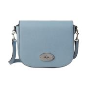 Mulberry Liten Darley Satchel, Poplin Blue Blue, Dam