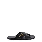 Tom Ford Lädersandal Black, Herr