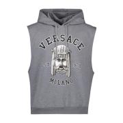 Versace La Maschera Hoodie Gray, Herr