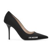 Love Moschino Spetsig Sko med Smal Klack Black, Dam