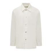 Jil Sander Denim Skjorta White, Herr