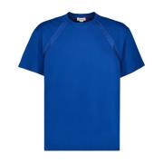 Alexander McQueen Logo Band T-Shirt Blue, Herr
