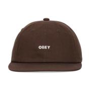 Obey Bold Twill Strapback Keps Brown, Herr