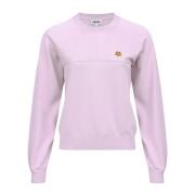 Kenzo Rosa Sweater med Logo Tiger Patch Pink, Dam