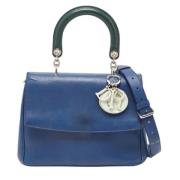 Dior Vintage Pre-owned Laeder handvskor Blue, Dam