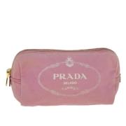 Prada Vintage Pre-owned Canvas prada-vskor Pink, Dam