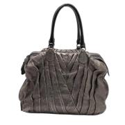 Valentino Vintage Pre-owned Laeder totevskor Gray, Dam