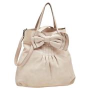 Valentino Vintage Pre-owned Laeder totevskor Beige, Dam