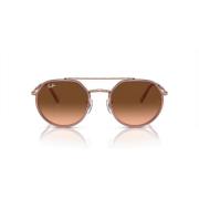 Ray-Ban Metallram Rosa/Brun Lins Solglasögon Brown, Dam