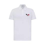 Moncler Klassisk Polo Skjorta Modell J1 091 White, Herr