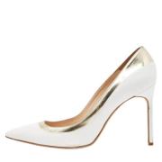 Manolo Blahnik Pre-owned Pre-owned Laeder klackskor White, Dam