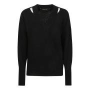 Federica Tosi Nero Cut Out Sweater Black, Dam
