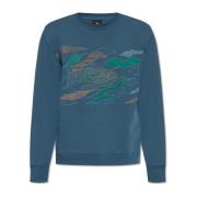 PS By Paul Smith Bomullssweatshirt Blue, Herr