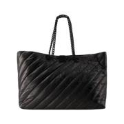 Balenciaga Quiltad Crushed Calf Toteväska Black, Dam