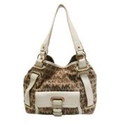 Michael Kors Pre-owned Pre-owned Canvas totevskor Beige, Dam