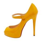 Christian Louboutin Pre-owned Pre-owned Laeder klackskor Orange, Dam