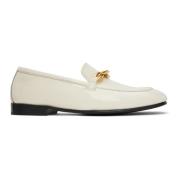 Jimmy Choo Vita Läder Loaferskor White, Dam