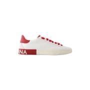 Dolce & Gabbana Läder sneakers White, Dam