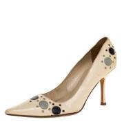 Jimmy Choo Pre-owned Pre-owned Laeder klackskor Beige, Dam