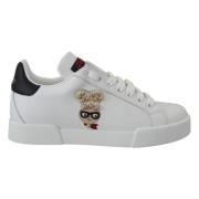 Dolce & Gabbana Patch Sneakers White, Dam