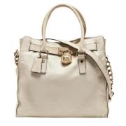 Michael Kors Pre-owned Pre-owned Laeder totevskor Beige, Dam