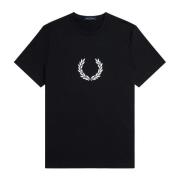 Fred Perry Laurel Wreath Grafisk T-shirt Black, Herr