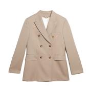 Golden Goose Rostad Cashew Dubbelknäppt Blazer Beige, Dam