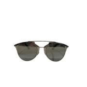 Dior Vintage Pre-owned Metall solglasgon Gray, Dam