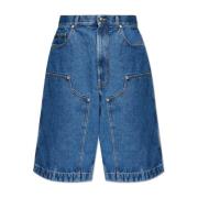 Palm Angels Denim shorts Blue, Herr