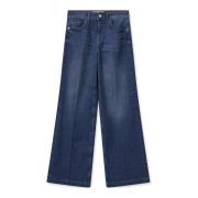 MOS MOSH Stina Jeans Byxor 161560 Mörkblå Blue, Dam