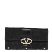 Valentino Vintage Pre-owned Canvas plnbcker Black, Dam