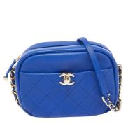 Chanel Vintage Pre-owned Laeder chanel-vskor Blue, Dam