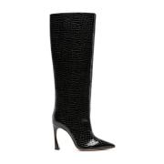 Alexandre Birman Svarta Lacklädersandaler Black, Dam