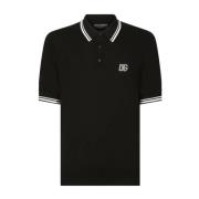 Dolce & Gabbana N0000 Svart Polo Black, Herr