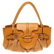 Jimmy Choo Pre-owned Pre-owned Raffia handvskor Orange, Dam