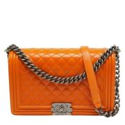 Chanel Vintage Pre-owned Laeder chanel-vskor Orange, Dam