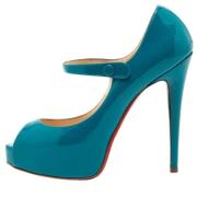 Christian Louboutin Pre-owned Pre-owned Laeder klackskor Blue, Dam