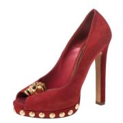 Alexander McQueen Pre-owned Pre-owned Mocka klackskor Red, Dam