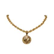 Chanel Vintage Pre-owned Guld halsband Yellow, Dam