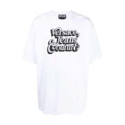 Versace Jeans Couture Logo Print White T-Shirt White, Herr