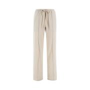 Duno Wide Trousers Beige, Dam