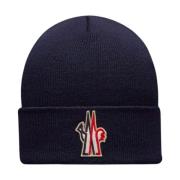 Moncler Ultrafint Ull Beanie Navy Blue, Herr