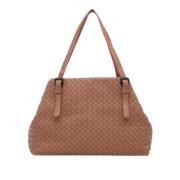 Bottega Veneta Vintage Pre-owned Laeder axelremsvskor Brown, Dam