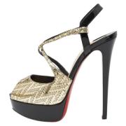 Christian Louboutin Pre-owned Pre-owned Laeder sandaler Black, Dam