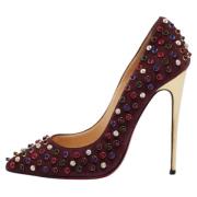 Christian Louboutin Pre-owned Pre-owned Mocka klackskor Red, Dam